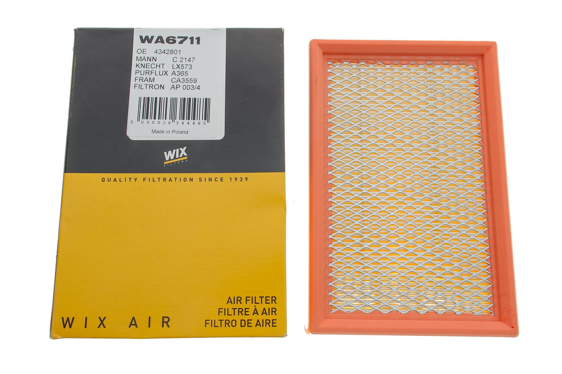 WA6711 WIX FILTERS